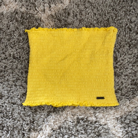 Hollister Yellow Tube Top - Picture 2 of 4